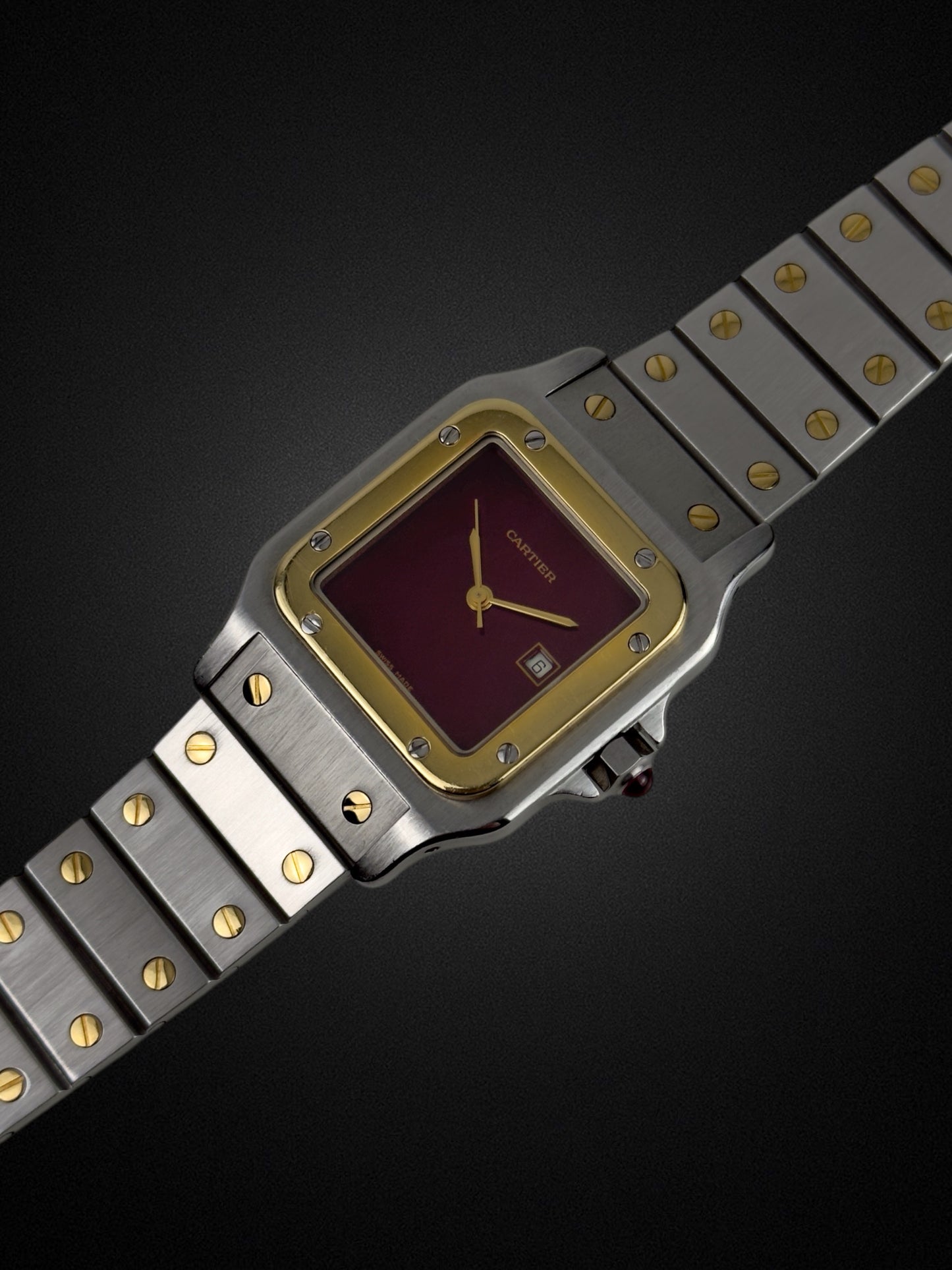 Cartier Santos Burgundy